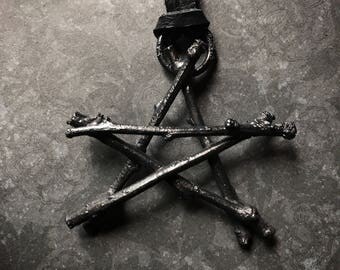The Witches Pentacle | Twig Pentacle Necklace | Pentagram Necklace | Witch