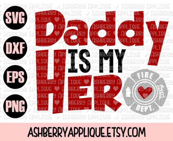 Download Daddy is my Hero SVG/DXF Cut File Instant Download Vector