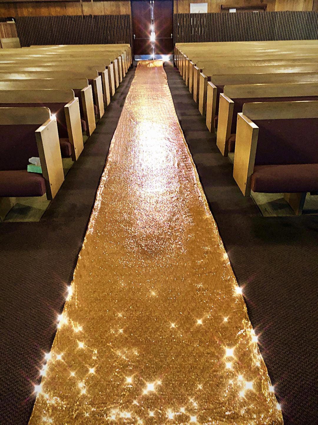 Wedding decor, wedding aisle runner, Sequin aisle runner, GLITZ aisle