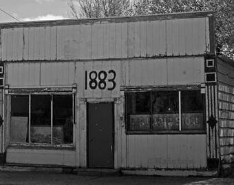 Black & White Photography-Old Grocery Store