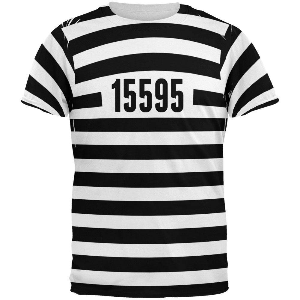 black and white prisoner shirt