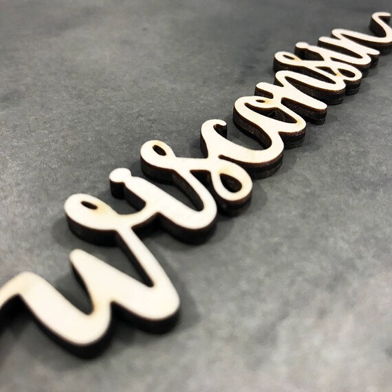 Custom Wood Word Personalized Wooden Name Custom Laser Cut