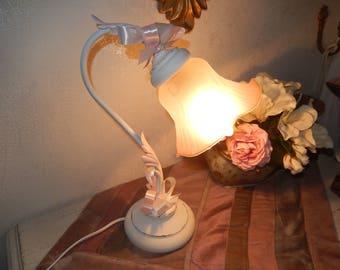 Lampe ange laiton avec socle marbre vintage | Selency