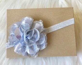 Silver Headband, Silver Baby Headband, Christmas Headband, Baby Headband, Baby Girl Headband, Infant Headband, Newborn Headband, Headband