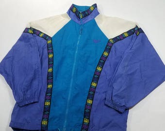 Vtg 90s Reebok Windbreaker Jacket Print Vtg 90s Reebok Windbreaker Jacket Print