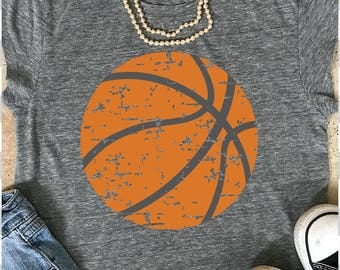 Basketball Mom svg, distressed Basketball svg, dxf, eps, png, Basketball svg, files for cricut, iron on decal, Basketball team svg, png