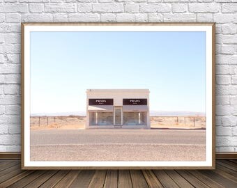 Marfa Texas Prada Marfa Prada Poster Digital Prints Prada Marfa Print Prada Marfa Art Fashion Wall Art Boho Decor Prada Wall Art Large Print