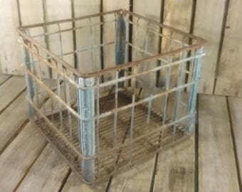 Rusty Metal Crate Vintage Old Box Shipping Rusty Metal Crate Vintage Old Box Shipping