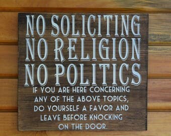 No politics signs | Etsy