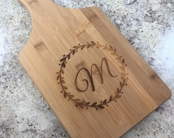 Bamboo Paddle Cutting Board Engraved Cutting Board Personalized Cheese Board Housewarming Gift Bamboo Cutting Board Gift For Grandmother