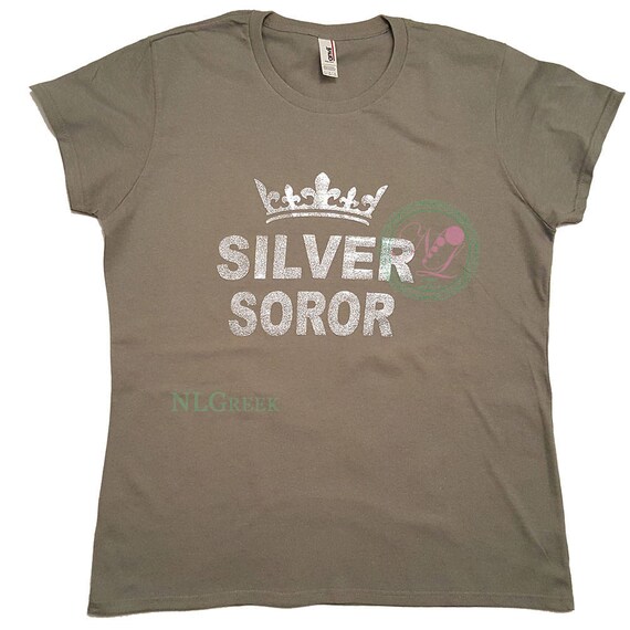 silver soror shirt