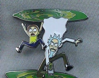 Rick and Morty heady hat pin