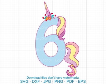 Download 6th birthday svg | Etsy