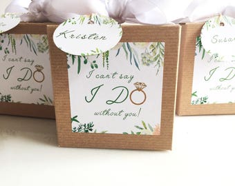 Bridesmaid Gift // Maid of Honor Gift // Will you be my Maid of Honor Gift // Will you be my Bridesmaid Gift // I can't say I Do with you