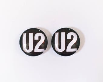 The 'U2' Glass Earring Studs