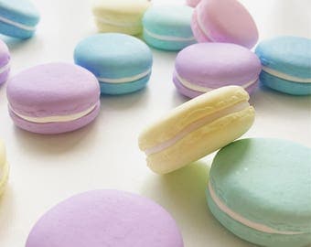 10 Handmade Polymer Clay Pastel Macaron Sewing Pattern Weights | 10 x 30g | Great Gift for Sewists | Ideal for Birthdays