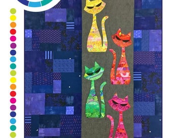 Mod Cat Quilt Pattern