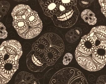 Black sugar skull leggings