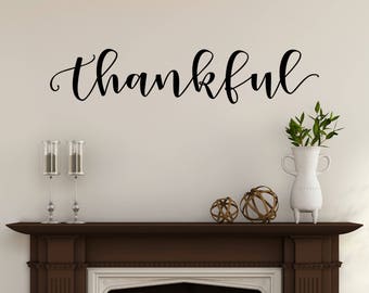Wall Decor Decals thanksgiving decals | etsy Wall Decor Decals thanksgiving decals | etsy