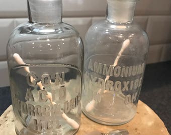 Vintage Chemical Bottles