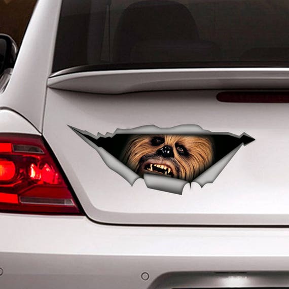 Chewbacca car decal Star Wars decal Chewbacca decal sticker