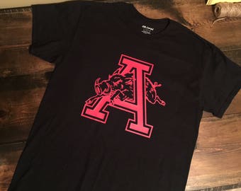 Vintage Raglan T Shirt State of Arkansas tailgate football