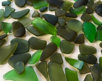 200 Emerald Green Premium Beach Glass pieces frosted pastel wedding party craft gems natural aqua Fairy garden rocks tumbled Mosaic gems