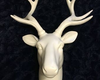 White Deer Head Wall Decor white deer head | etsy White Deer Head Wall Decor white deer head | etsy