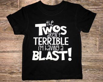 caution terrible twos ahead shirt