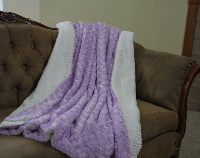Dorm Room Blanket | Minky Blanket Adult | Minky Throw Blankets | Faux Fur Blanket | Luxury Fur Blanket | Gift for Her | Gift for Him