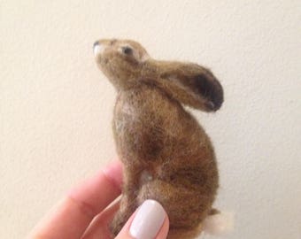 Needle Felted Hare