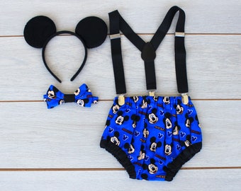 mickey smash cake outfit