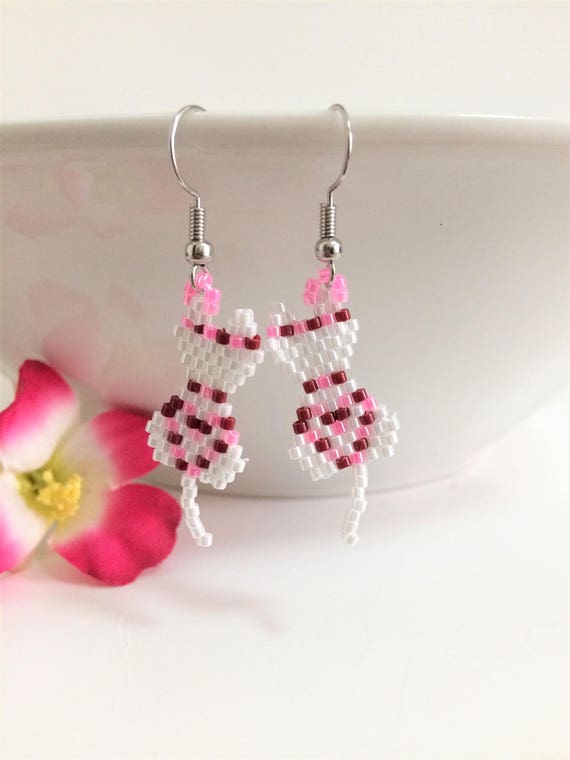 summer beaded earrings
