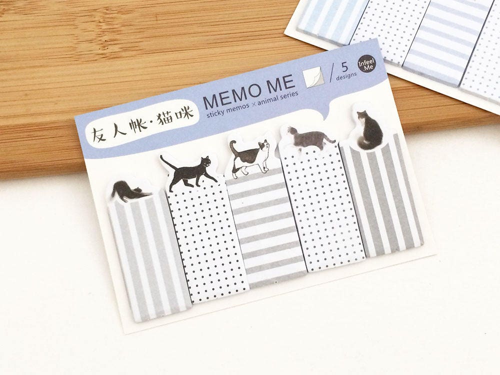 Memo Me Sticky Note Set Cat / Pigeon (1 set / 2 sets) Stationery Kawaii Animal Cute Planner