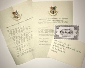 Personalised Hogwarts Acceptance Letter | Harry Potter Letter | Sealed with Real Wax