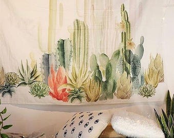 Cactus Wall Hanging Tapestry Room Decor Tapestry 150x150 CM