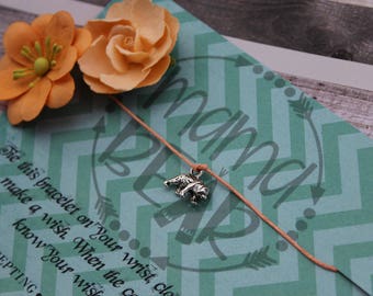 Mama Bear Wish Bracelet, Wish Upon Your Wrist, Wish Bracelet, Mama Bear Jewelry, Mom bracelet, Gifts for mom, Mama Bear Gifts, Bear Bracelet