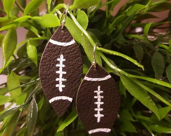 Football earrings (Leather)