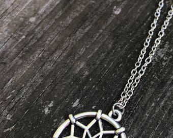 Dream catcher necklace