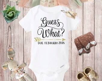 Guess What Onesie, Pregnancy Announcement, Pregnancy Reveal to Grandparents, Announcement Onesie, Reveal To Husband, Baby Reveal