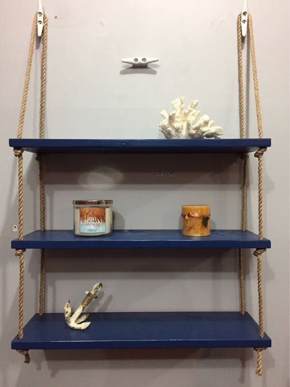 Nautical 3 Tier Rope Shelf