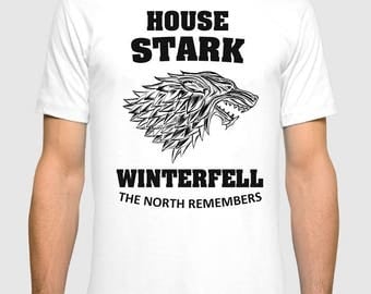 House Stark The North Remembers T-shirt Game of Thrones Men's Women's Tee