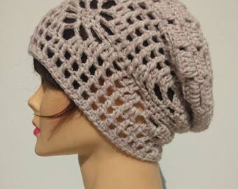 Beret Knit Slouchy Baggy Beanie Oversize Winter Hat Ski Slouchy Cap Women Solid - Foto 7