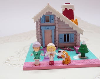 Polly pocket vintage, ski lodge, polly pocket, vintage toy, 90s toy, polly pocket ski lodge