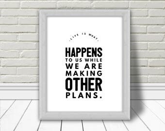 Allen Saunders, Art mural, Quote, Inspirational Quote, Printable Poster, Typography, Affiche Murale, Home decor, life, Download