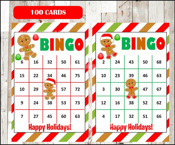 Free 1-75 bingo cards 100