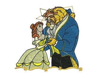 Belle Embroidery Design, Beauty and the Beast Embroidery Design, Disney Princess Embroidery Design, Baby Embroidery Design, Girl embroidery