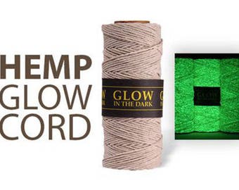 Glow In The Dark - 1MM Hemp Twine Hemptique Cord Macrame String 20lbs - 205ft Spool