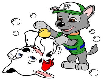 Paw Patrol Svg file, Rocky & Marshall Svg file, Svg Cutting file, Svg for Silhouette, Svg for Circut, Disney Svg file, Svg Cut files,