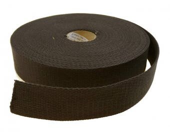 Black strap 30 mm 100% cotton